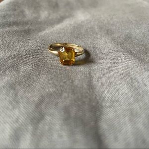 10kt yellow gold citrine ring